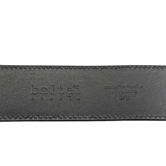 Baltei Studio Round Buckle Belt in Green